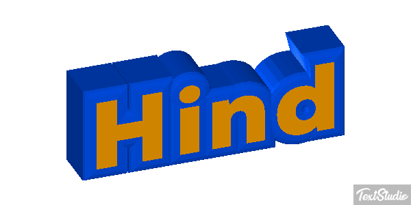 Hind Efeito do texto