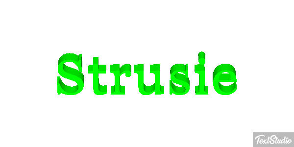 Strusie Effet de texte