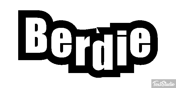 Berdie Text effect