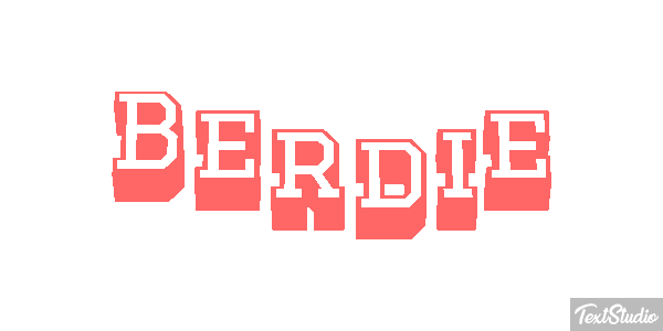 Berdie Text effect