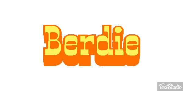 Berdie Text effect