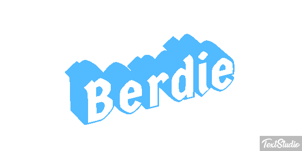 Berdie Text effect