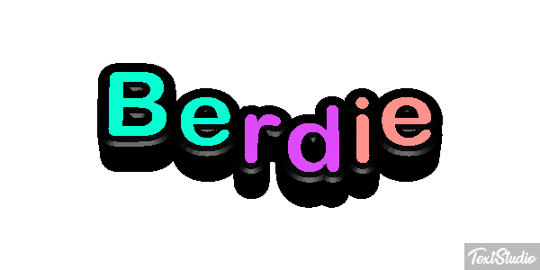 Berdie Text effect