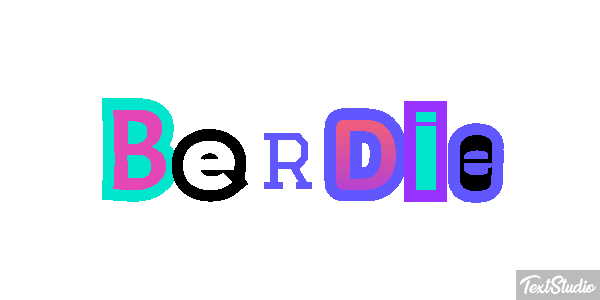 Berdie Text effect