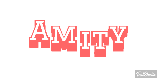Amity Text effect