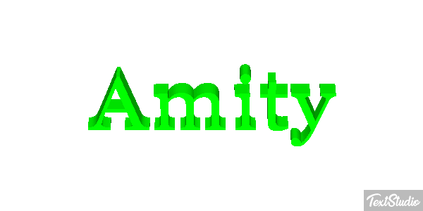 Amity Text effect