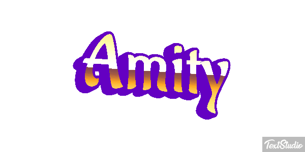 Amity Text effect