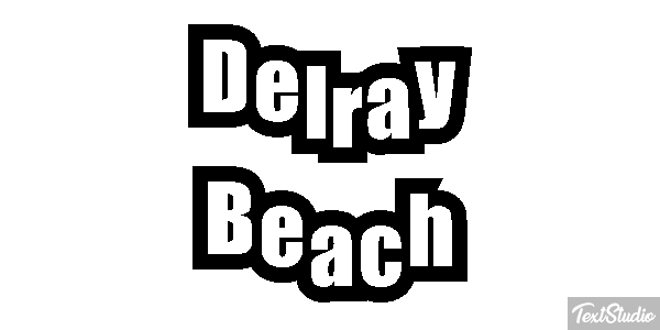 Delray Beach Efekt tekstowy