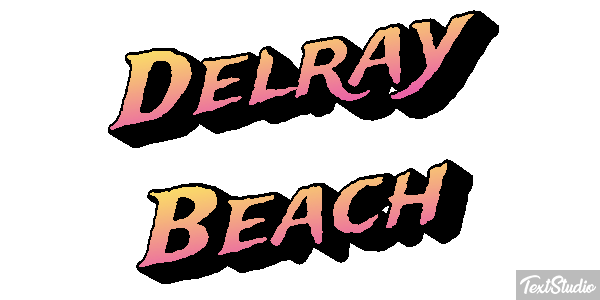 Delray Beach Efekt tekstowy