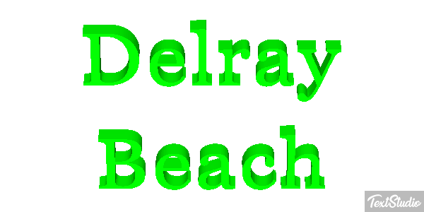 Delray Beach Efekt tekstowy