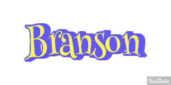 Branson Tekst effect