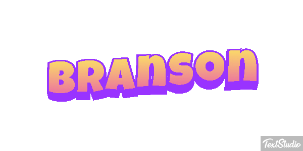 Branson Tekst effect