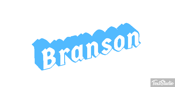 Branson Tekst effect