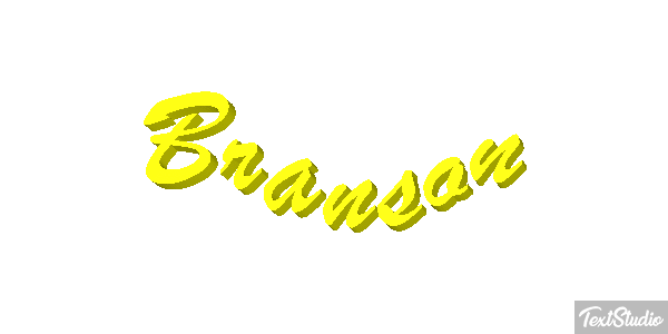 Branson Tekst effect