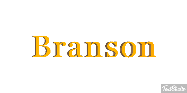 Branson Tekst effect