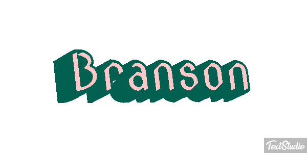 Branson Tekst effect