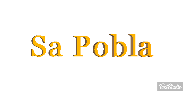 Sa Pobla Текстовый эффект