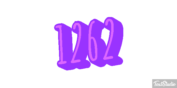 1262 Text effect