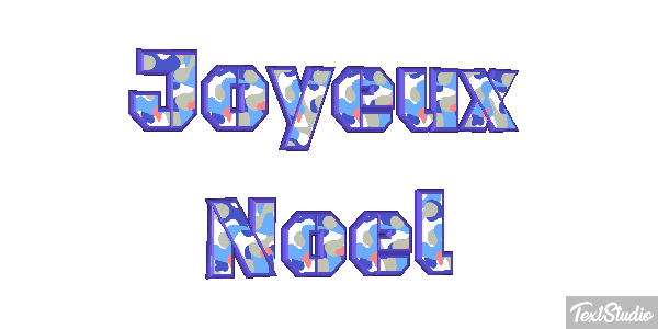 Joyeux Noël Текстовый эффект