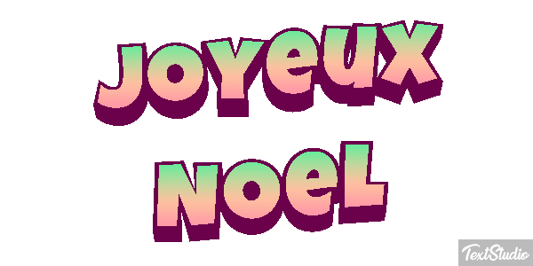 Joyeux Noël Текстовый эффект
