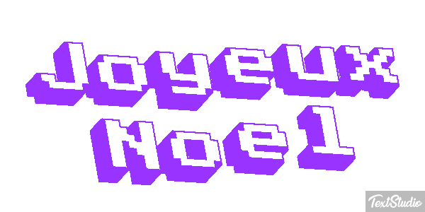 Joyeux Noël Текстовый эффект