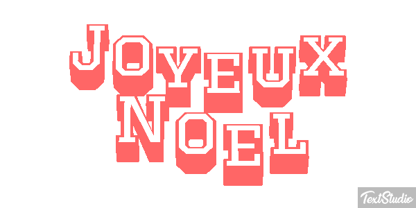 Joyeux Noël Текстовый эффект