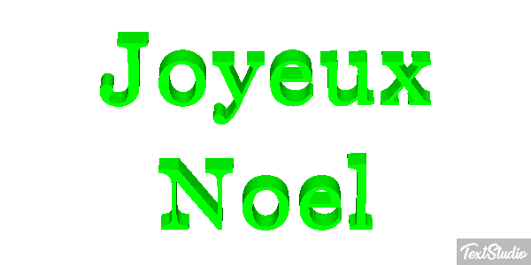 Joyeux Noël Текстовый эффект