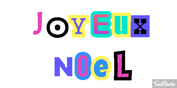 Joyeux Noël Текстовый эффект