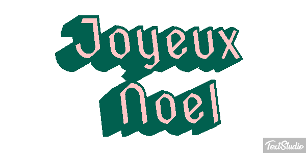 Joyeux Noël Текстовый эффект