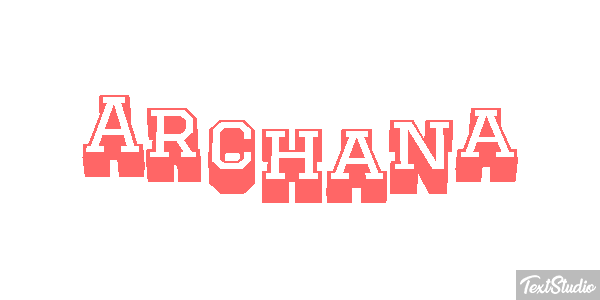 Archana Texteffekt