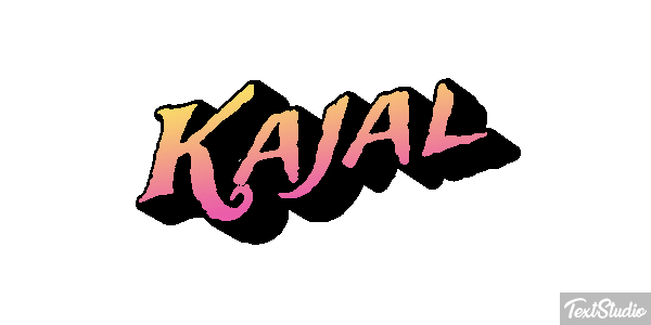 Kajal Text effect