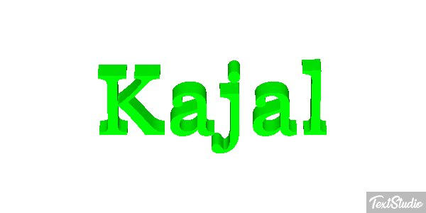 Kajal Text effect