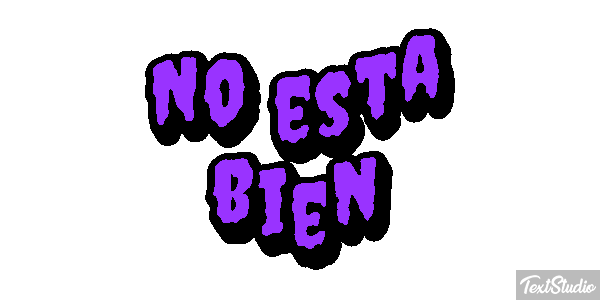 No está bien Tekst effect