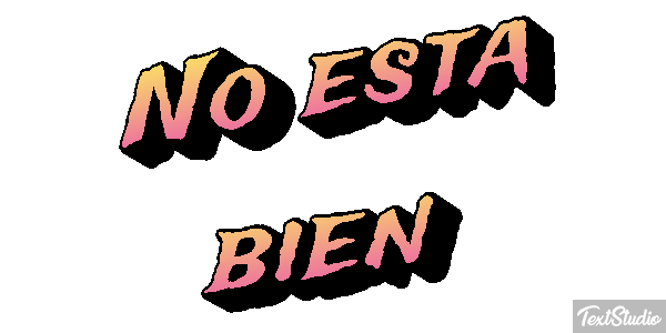 No está bien Tekst effect