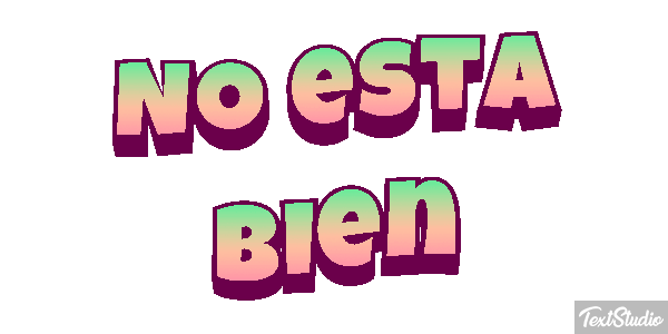 No está bien Tekst effect