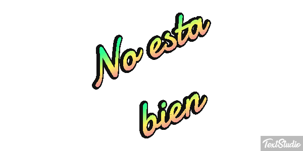 No está bien Tekst effect