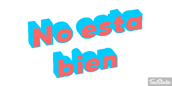 No está bien Tekst effect