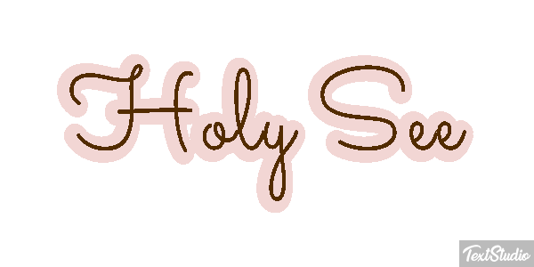 Holy See Effetto testo