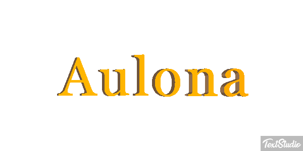 Aulona Text effect