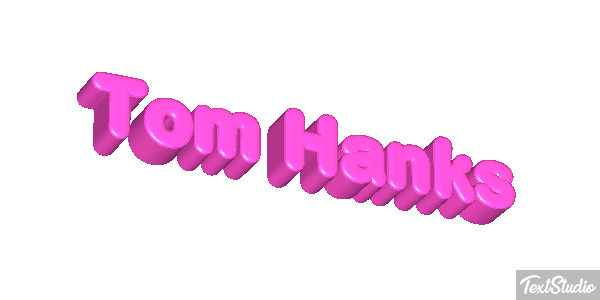 Tom Hanks Text effect