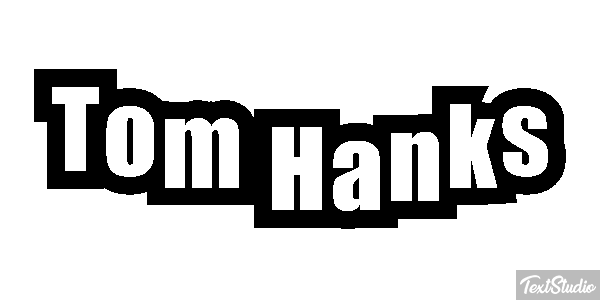 Tom Hanks Text effect