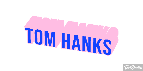 Tom Hanks Text effect
