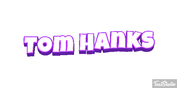 Tom Hanks Text effect