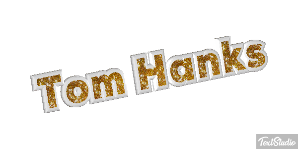 Tom Hanks Text effect