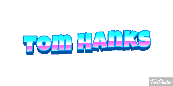 Tom Hanks Text effect