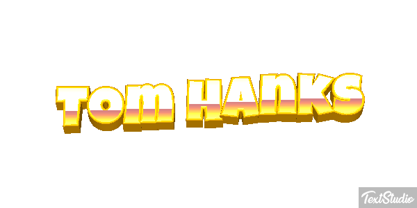 Tom Hanks Text effect