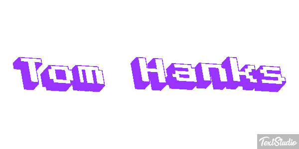 Tom Hanks Text effect