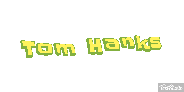 Tom Hanks Text effect