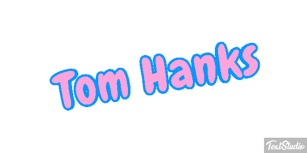 Tom Hanks Text effect