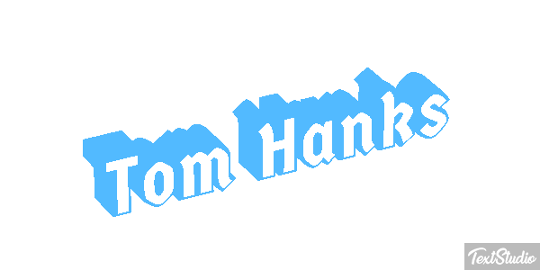 Tom Hanks Text effect